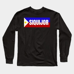 Province of Siquijor in Philippines Flag Long Sleeve T-Shirt